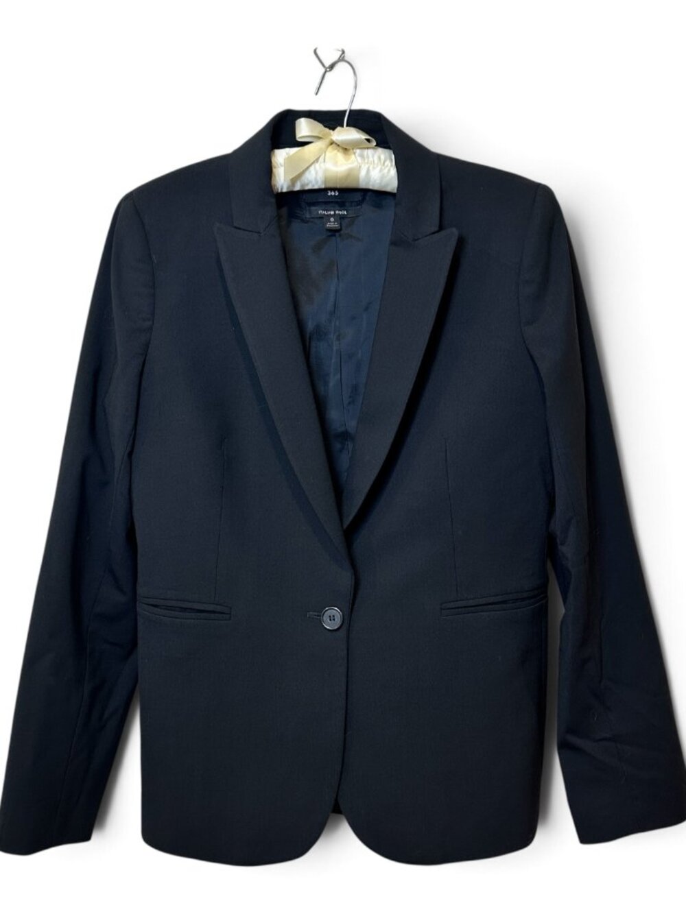 J Crew 365 Parke Blazer Italian Stretch Wool J5383 Womens 6 Black